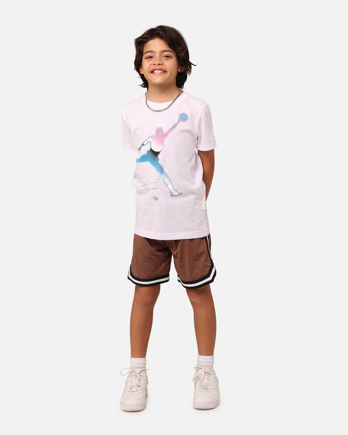 HOT Products Jordan Kids' Jumpman Flight T-Shirt Chrome White