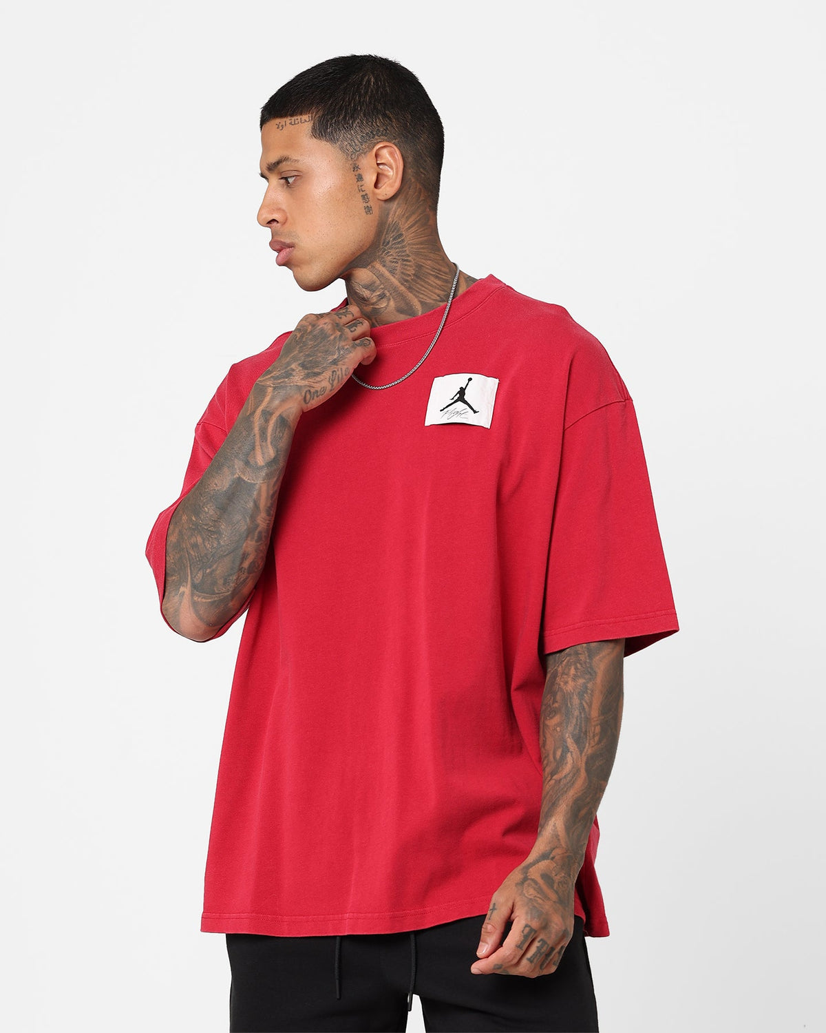 HOT Products Jordan Flight Essentials Oversized T-Shirt Cardinal Red
