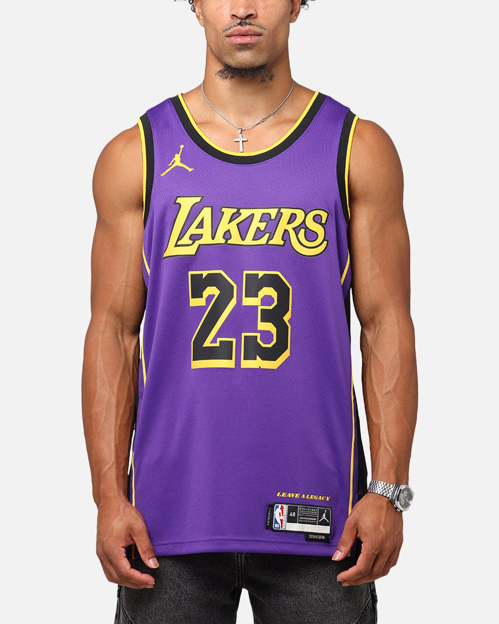 HOT Products Nike Los Angeles Lakers Lebron James Dri-FIT Swingman Jersey Field Purple