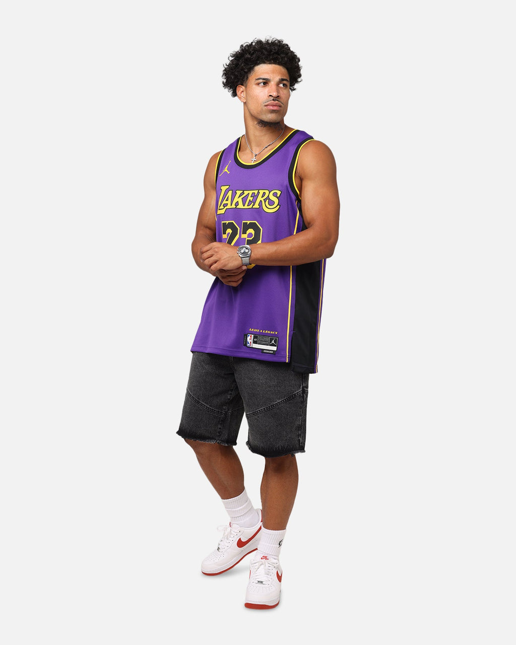 HOT Products Nike Los Angeles Lakers Lebron James Dri-FIT Swingman Jersey Field Purple