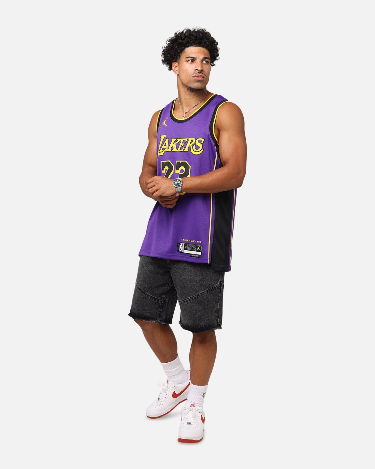 HOT Products Nike Los Angeles Lakers Lebron James Dri-FIT Swingman Jersey Field Purple