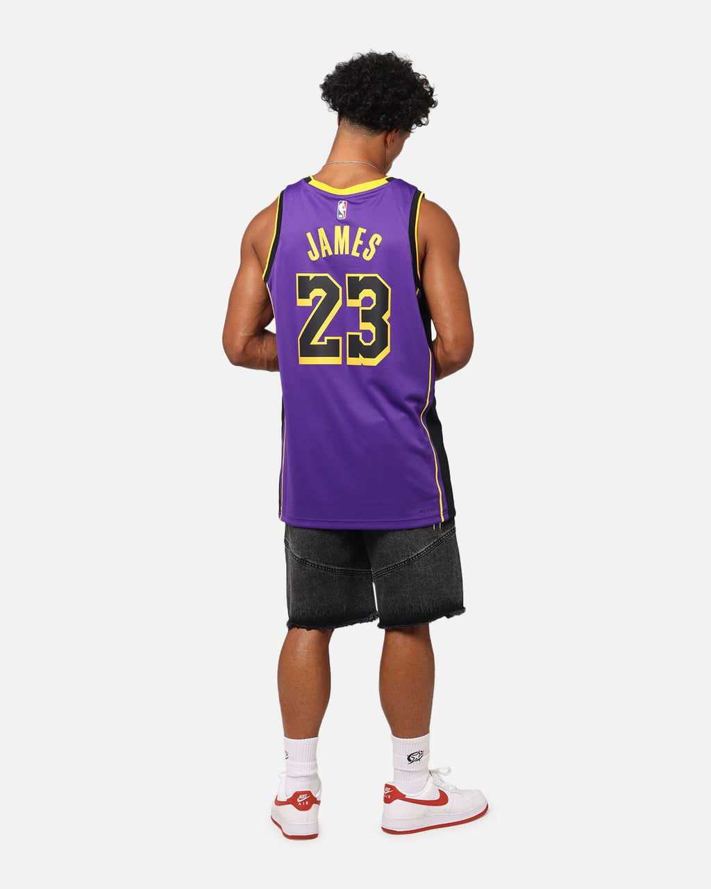 HOT Products Nike Los Angeles Lakers Lebron James Dri-FIT Swingman Jersey Field Purple