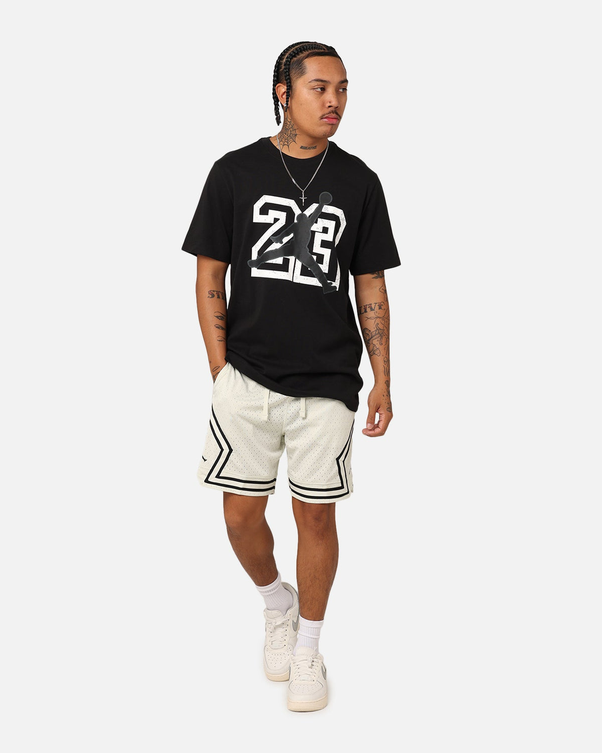 HOT Products Jordan Flight Essentials T-Shirt Black/White