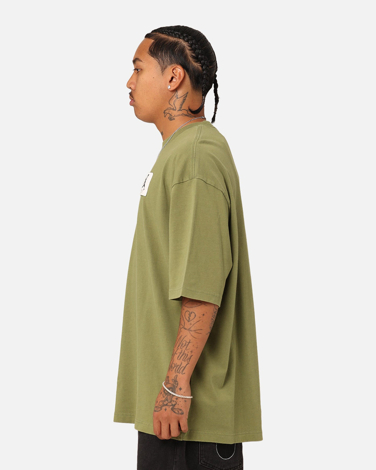 HOT Products Jordan Flight Essentials Oversized T-Shirt Sky J Light Olive