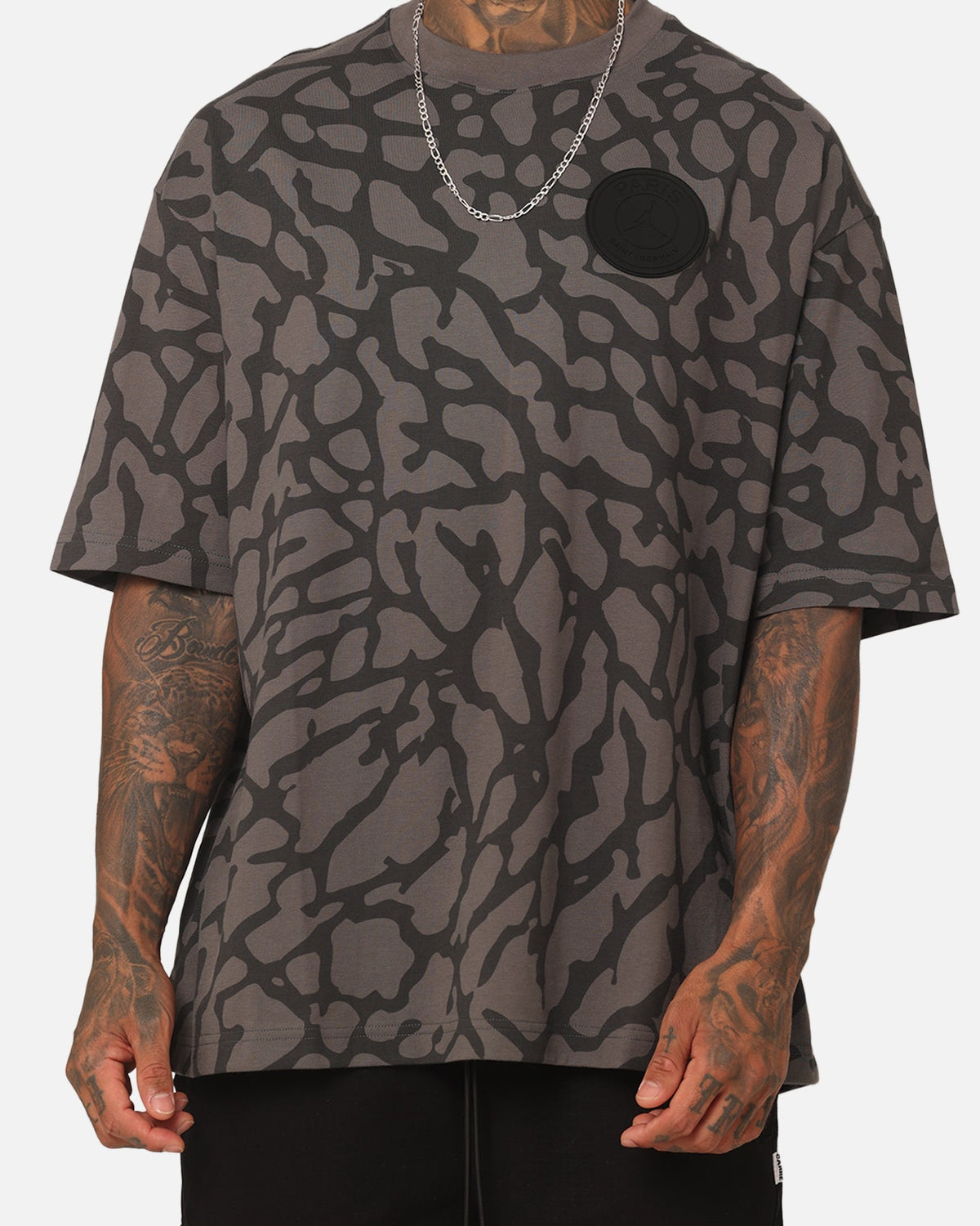 HOT Products Jordan X Paris Saint-Germain Statement Graphic T-Shirt Iron Grey