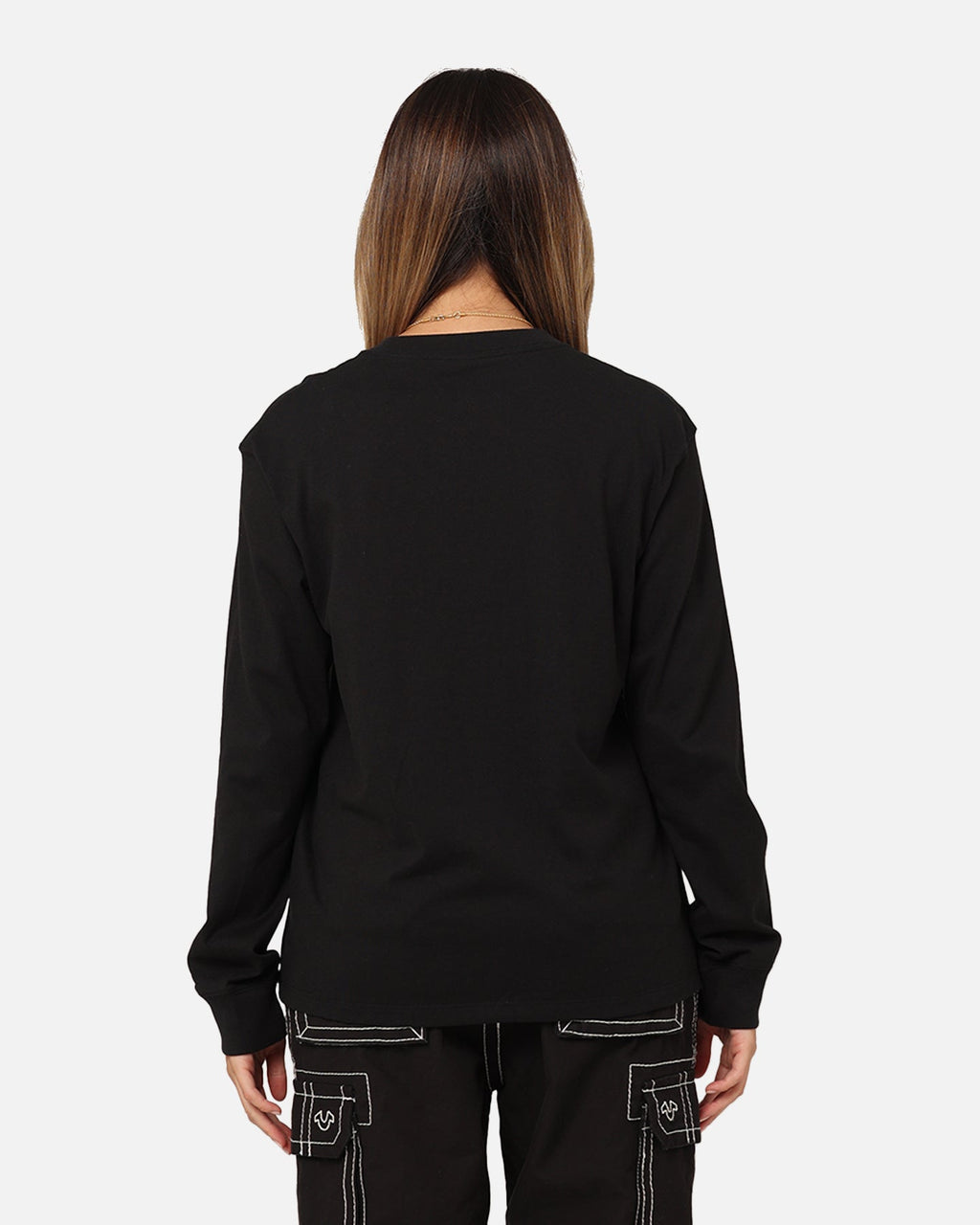 HOT Products Jordan Women's Long Sleeve Graphic T-Shirt Black/Brown/Gym Red