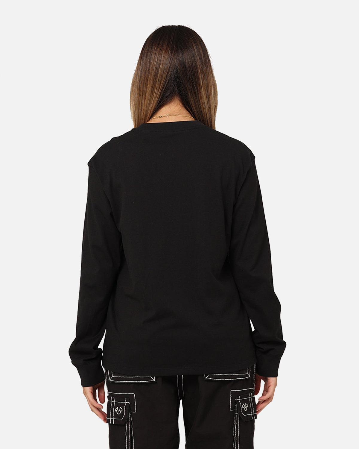 HOT Products Jordan Women's Long Sleeve Graphic T-Shirt Black/Brown/Gym Red