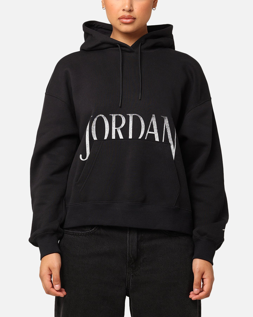 HOT Products Jordan Women's Brooklyn Fleece Pullover Hoodie Black/Sail