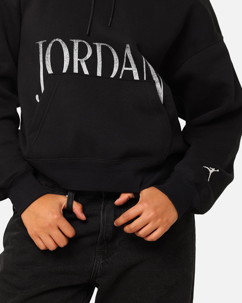 HOT Products Jordan Women's Brooklyn Fleece Pullover Hoodie Black/Sail