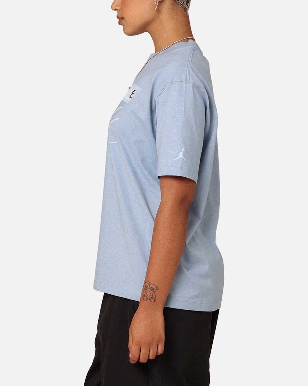 HOT Products Jordan Women's Flight Heritage Graphic T-Shirt Blue Grey/Ice Blue
