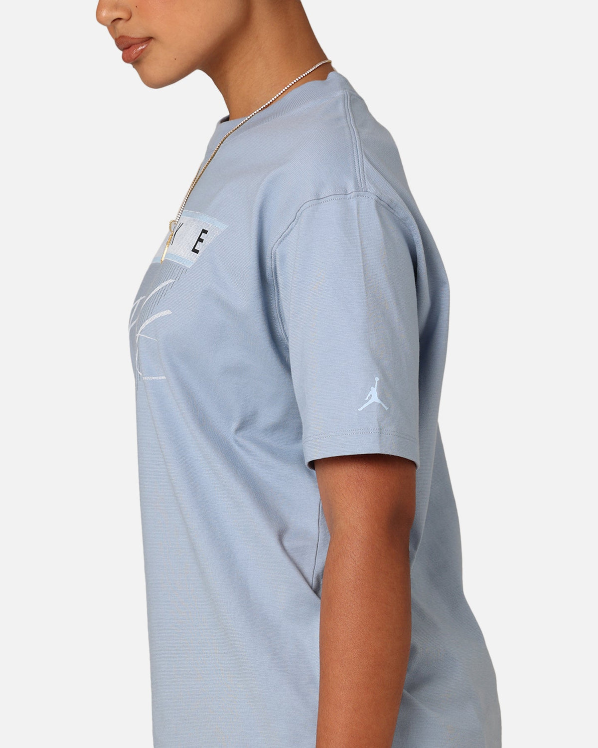 HOT Products Jordan Women's Flight Heritage Graphic T-Shirt Blue Grey/Ice Blue