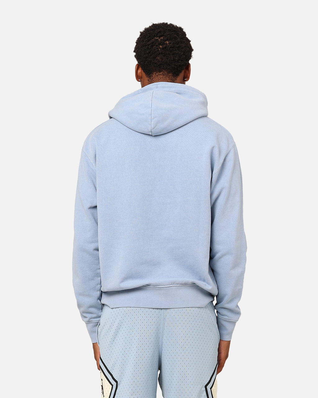 HOT Products Jordan Essentials Statement Wash Fleece Pullover Hoodie Blue Grey