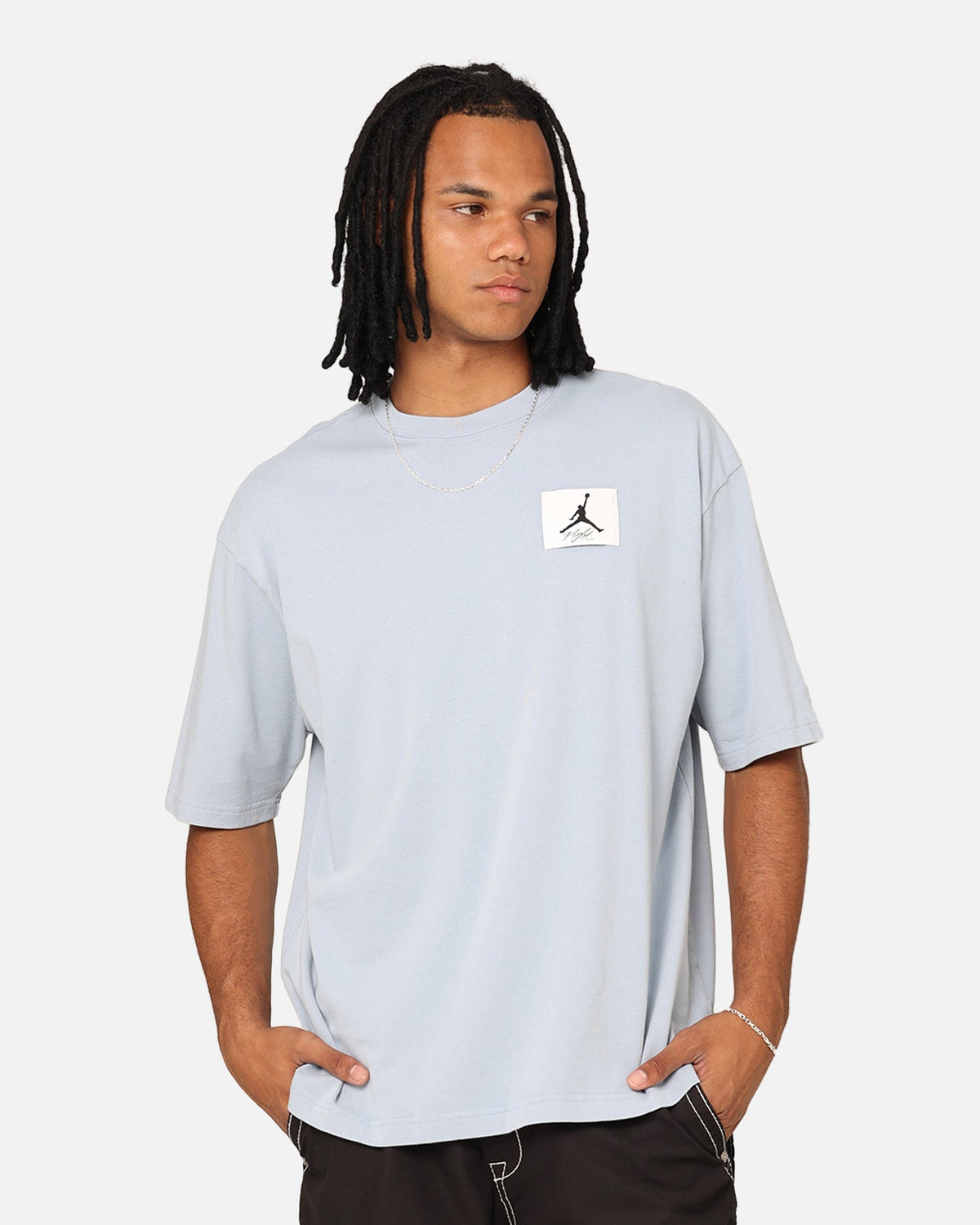 HOT Products Jordan Flight Essentials Oversized Crewneck T-Shirt Blue Grey