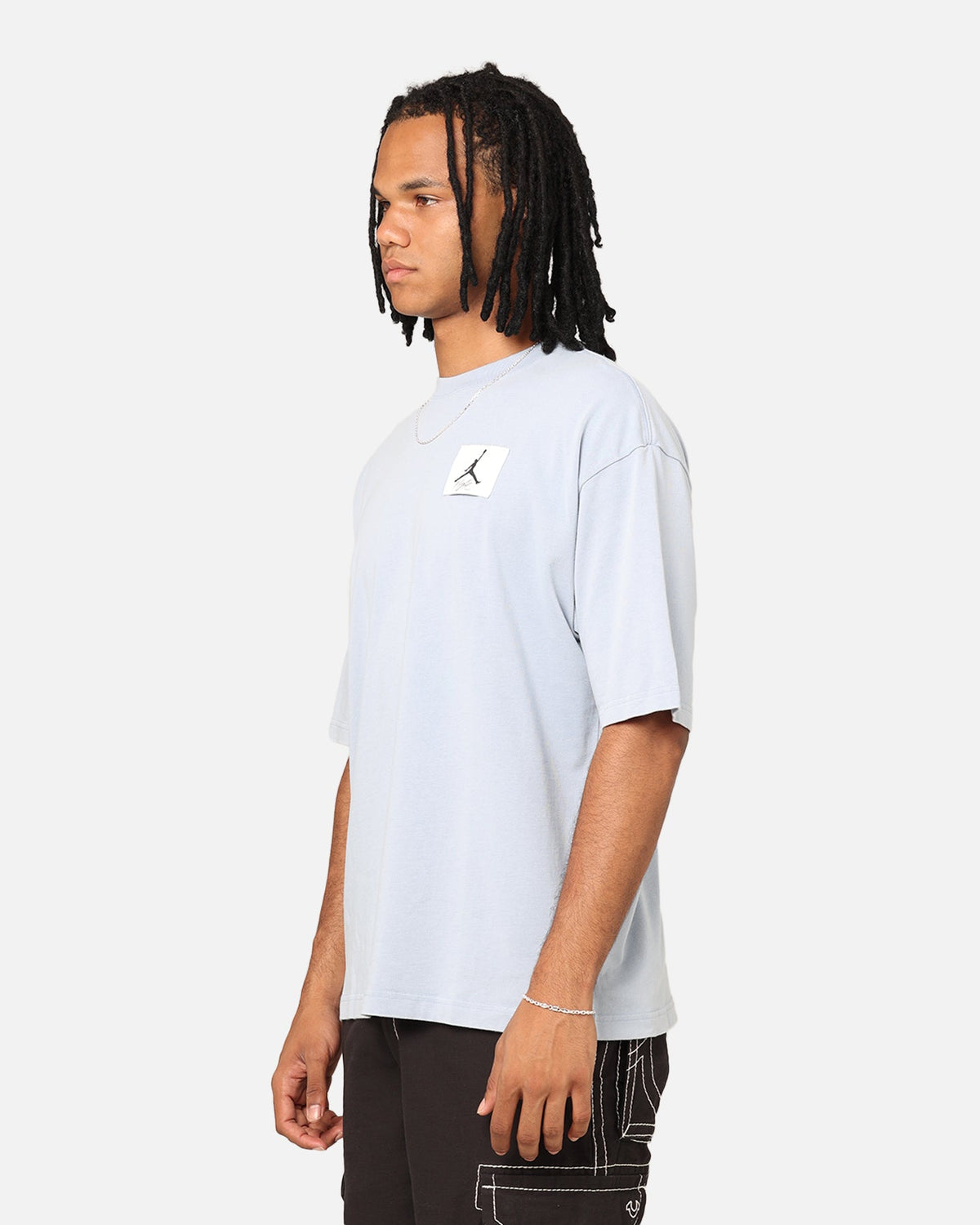 HOT Products Jordan Flight Essentials Oversized Crewneck T-Shirt Blue Grey