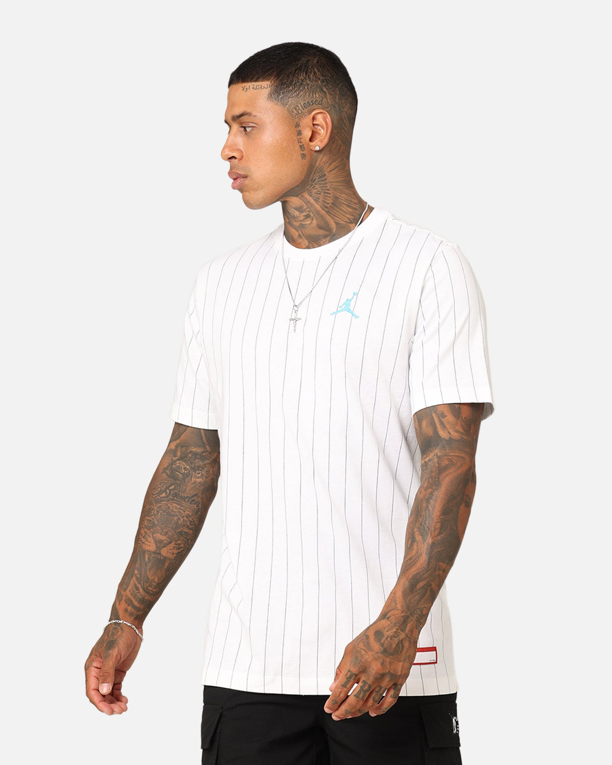 HOT Products Jordan Flight MVP Crew T-Shirt White/Dark Powder