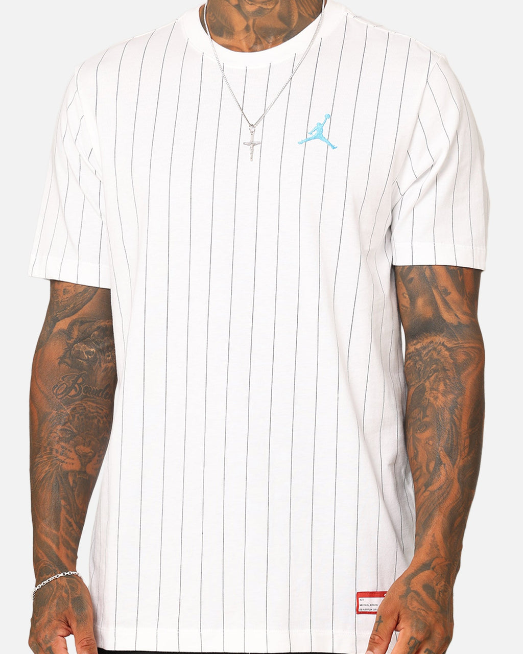 HOT Products Jordan Flight MVP Crew T-Shirt White/Dark Powder