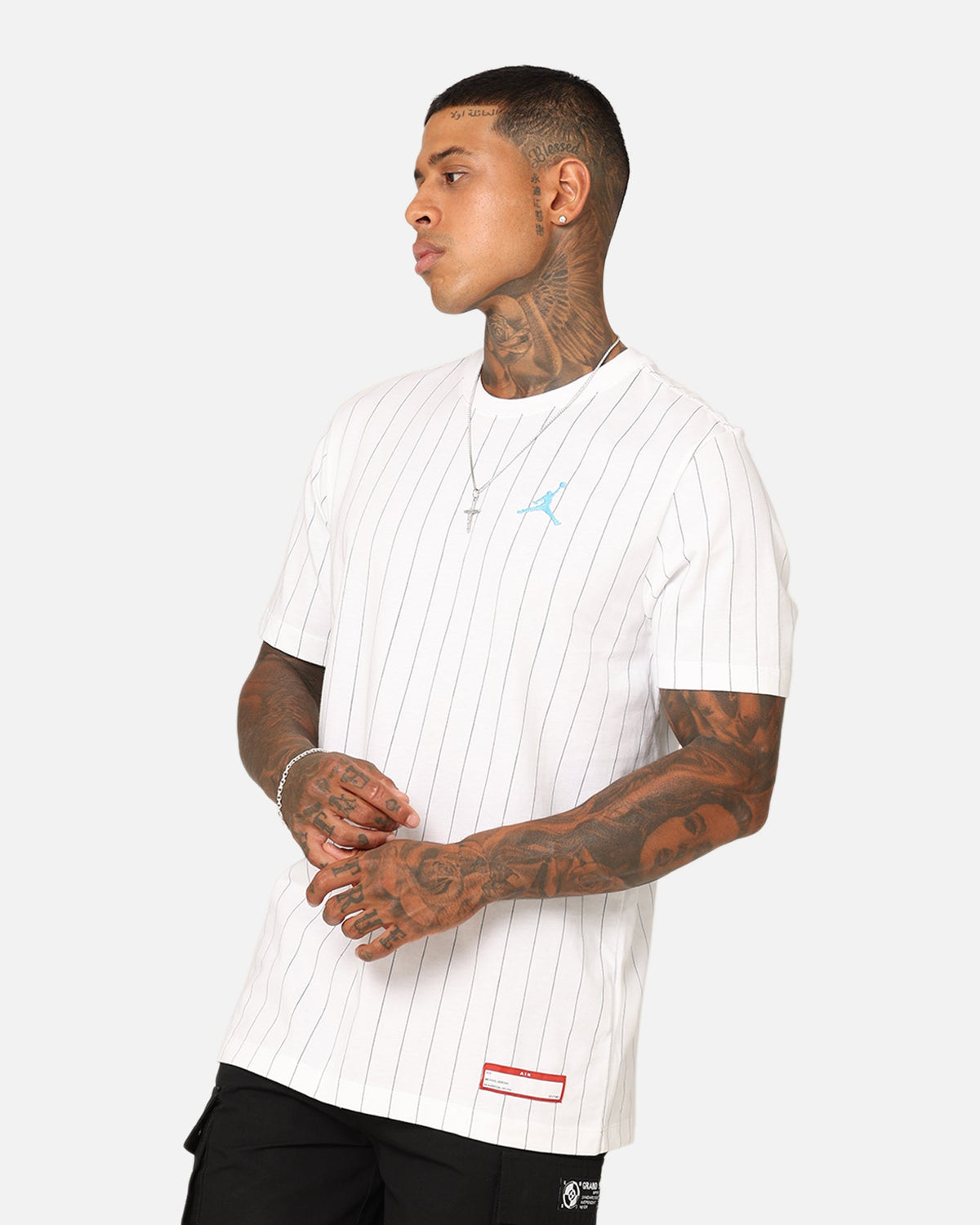 HOT Products Jordan Flight MVP Crew T-Shirt White/Dark Powder