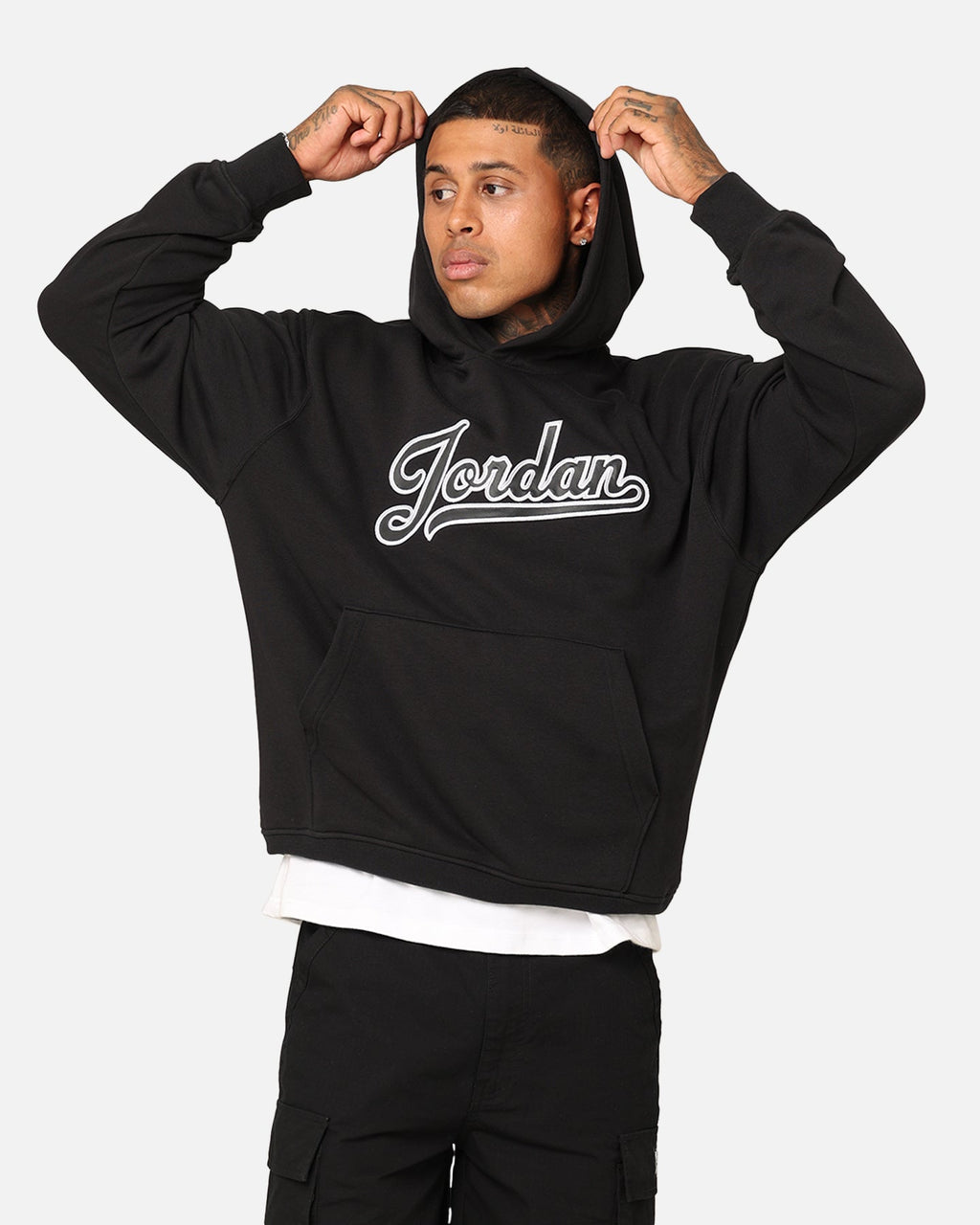 HOT Products Jordan Flight MVP Fleece Pullover Hoodie Black