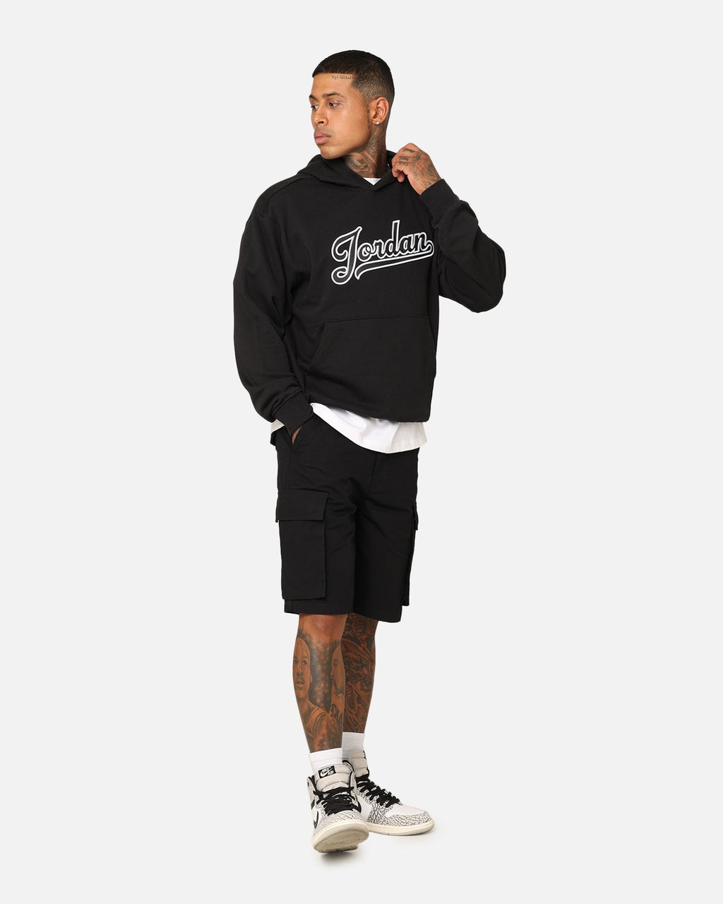 HOT Products Jordan Flight MVP Fleece Pullover Hoodie Black