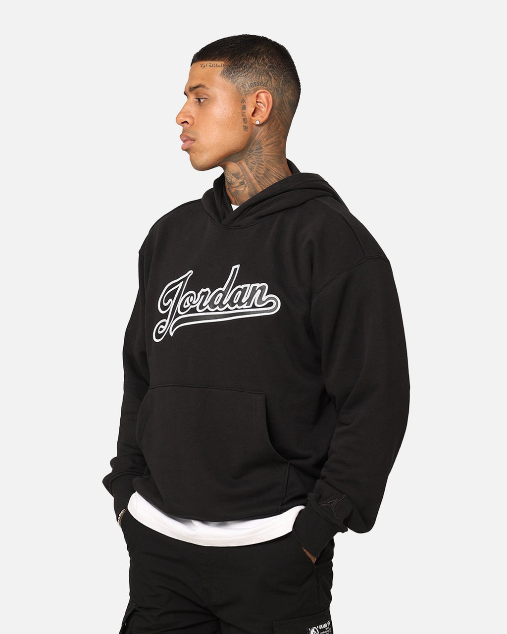 HOT Products Jordan Flight MVP Fleece Pullover Hoodie Black