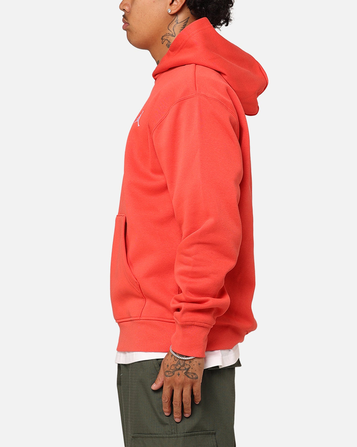 HOT Products Jordan Essentials Brooklyn Fleece Printed Pullover Hoodie Lobster/White