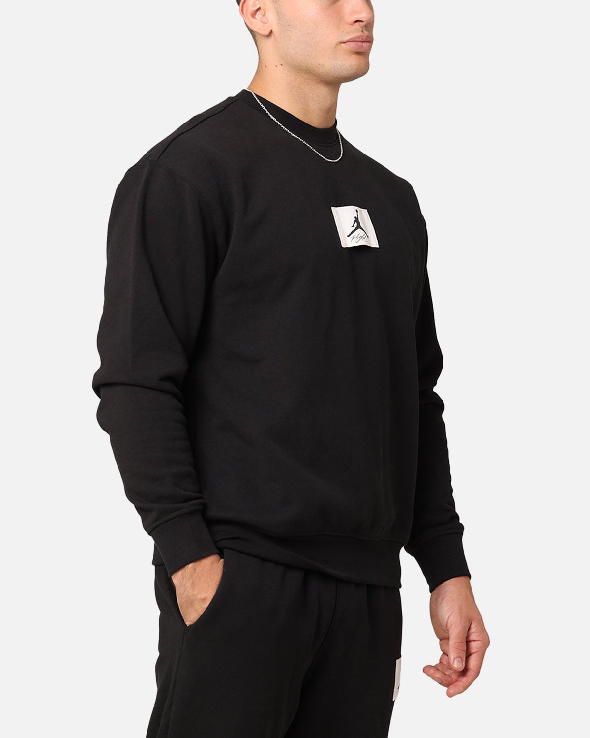 HOT Products Jordan Essentials Fleece Crewneck Sweatshirt Black