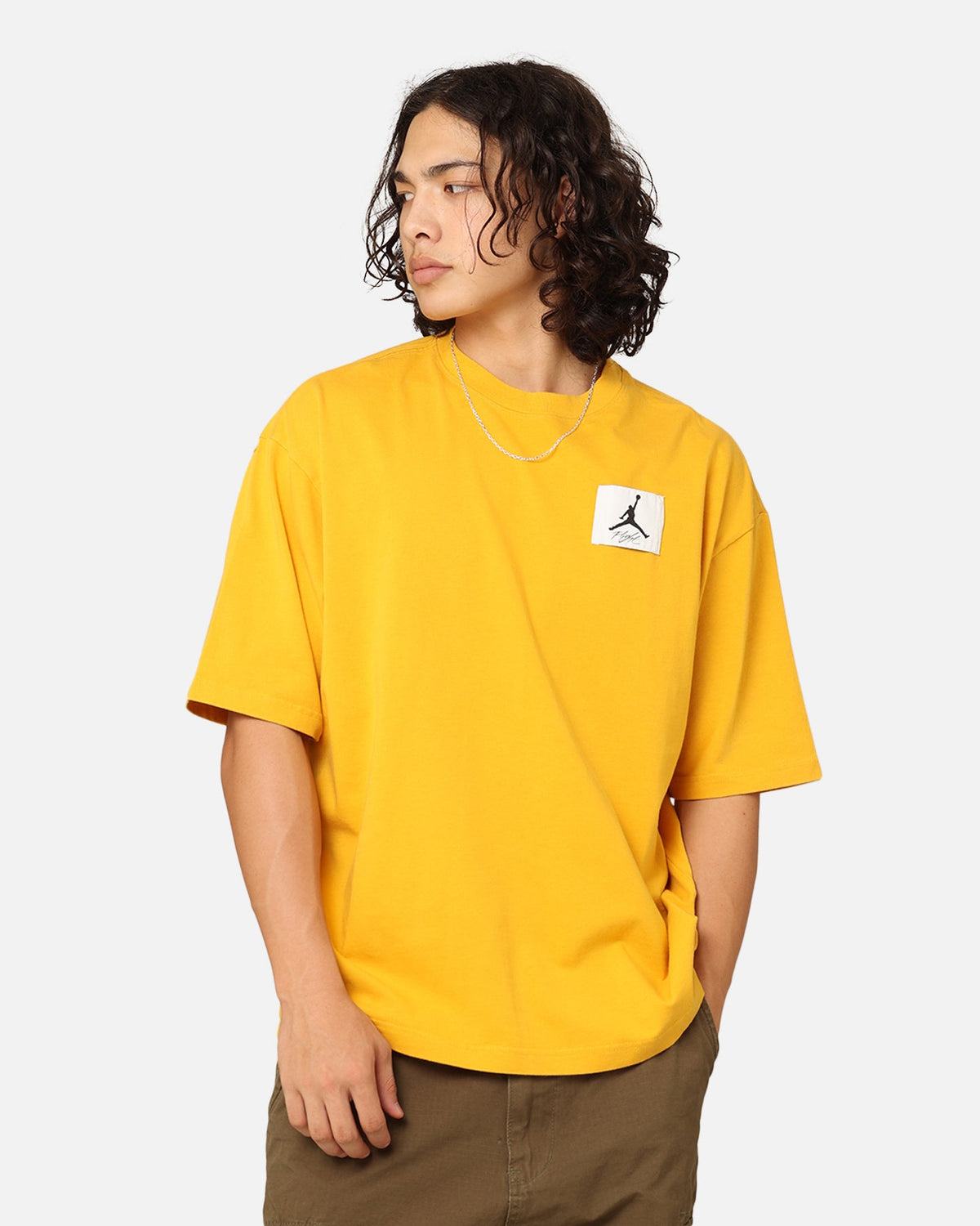 HOT Products Jordan Flight Essentials Oversized T-Shirt Yellow Ochre