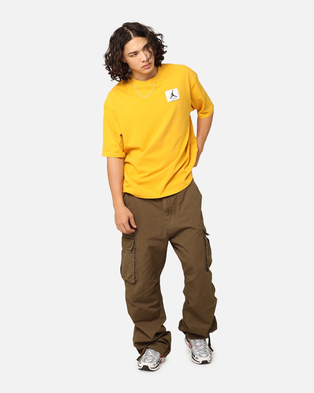 HOT Products Jordan Flight Essentials Oversized T-Shirt Yellow Ochre