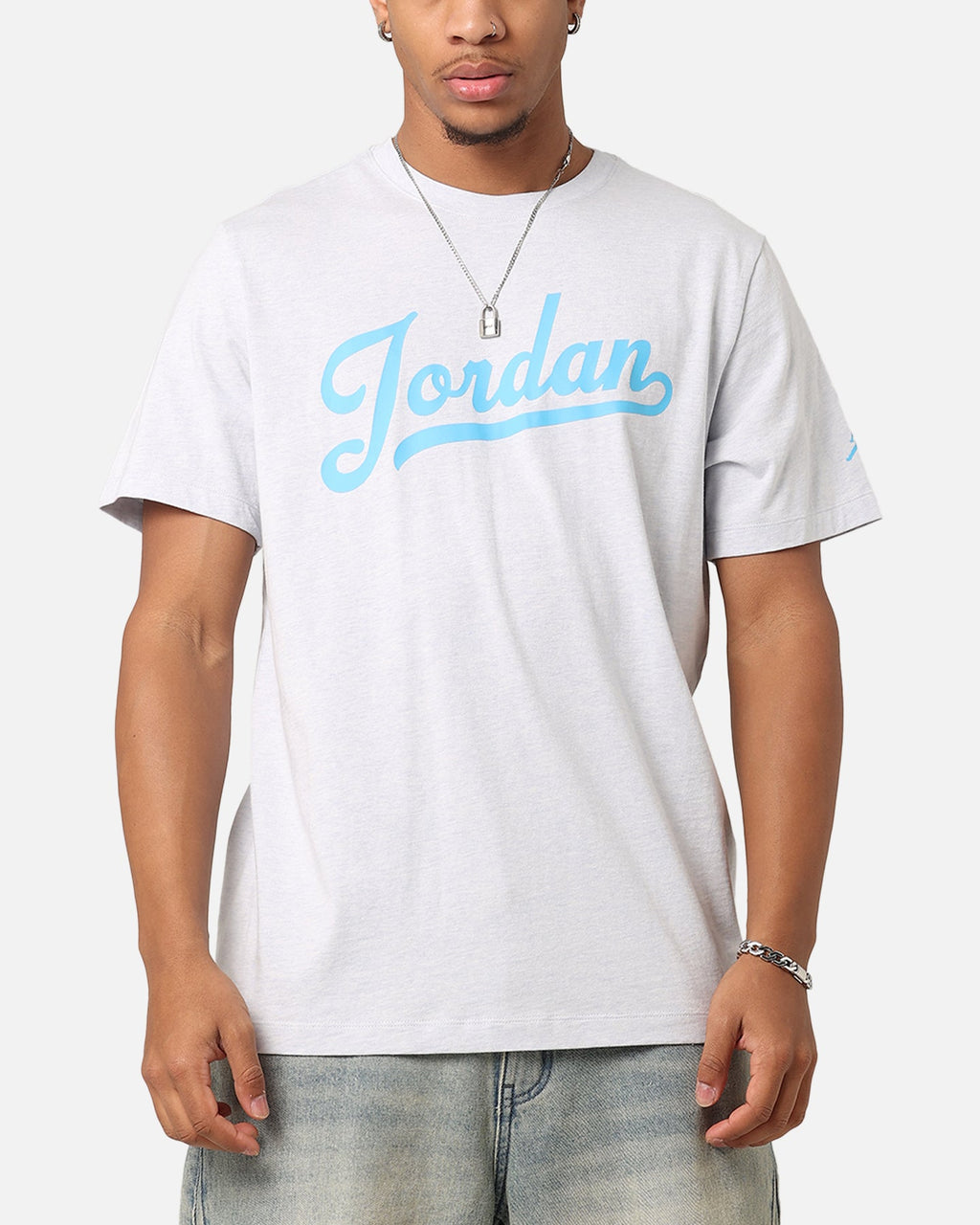 HOT Products Jordan Flight MVP T-Shirt Pure Platinum/Dk Powder Blue