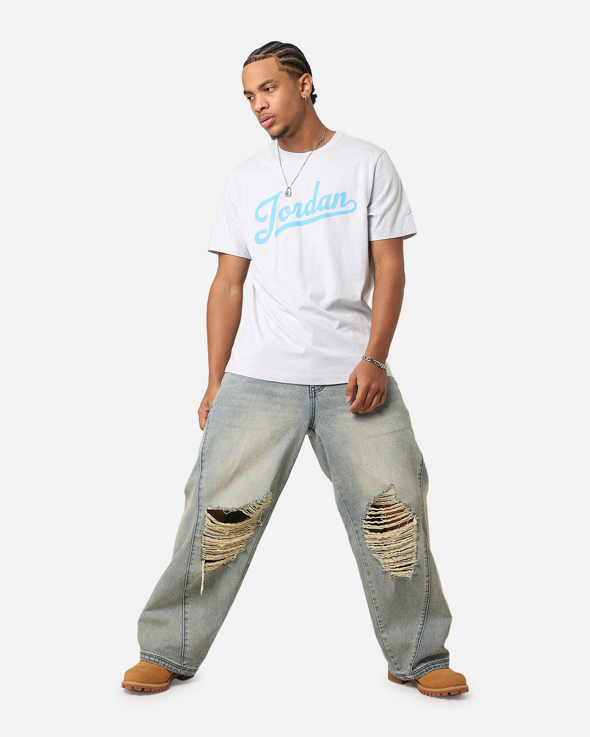 HOT Products Jordan Flight MVP T-Shirt Pure Platinum/Dk Powder Blue