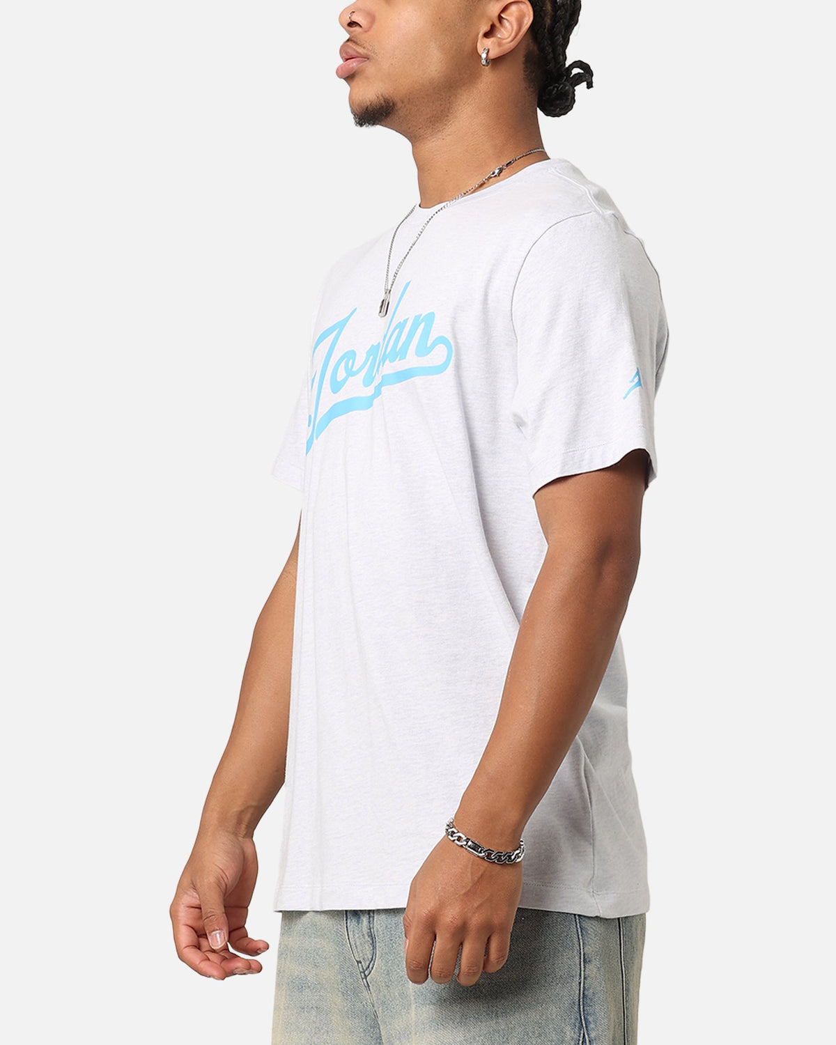 HOT Products Jordan Flight MVP T-Shirt Pure Platinum/Dk Powder Blue