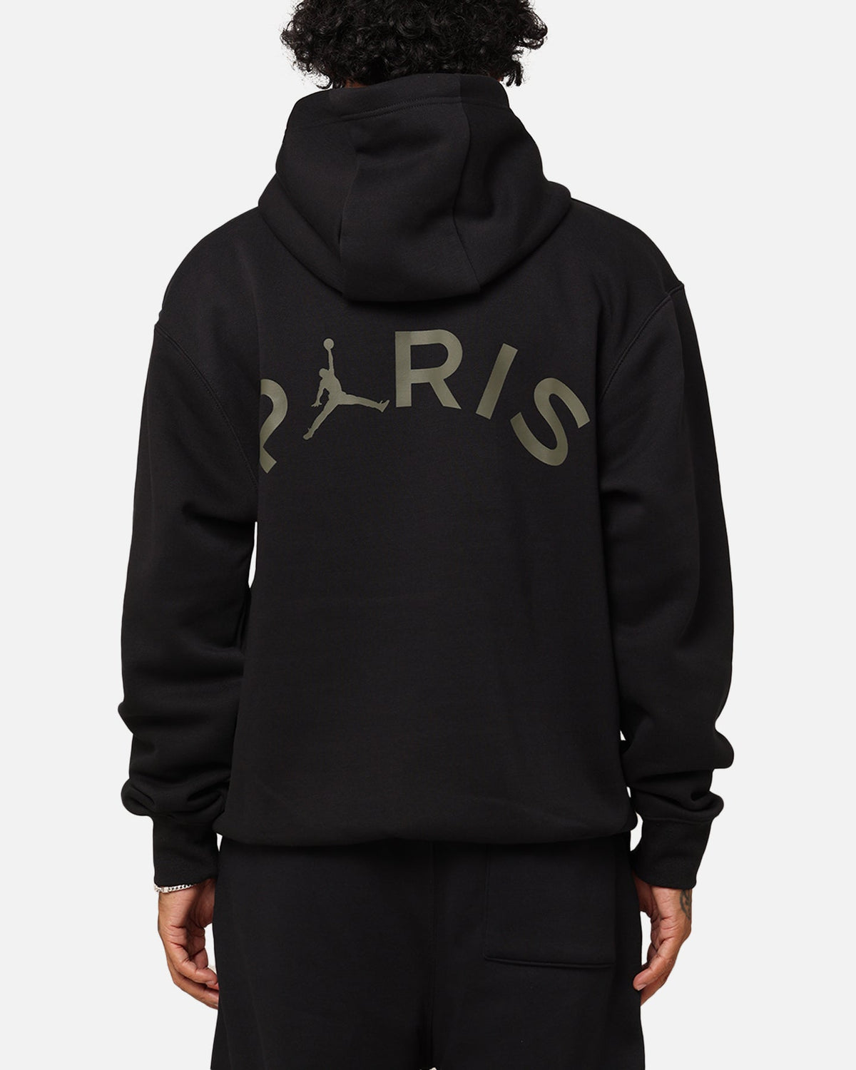 HOT Products Jordan X Paris Saint-Germain Fleece Pullover Hoodie Black/Cargo Khaki