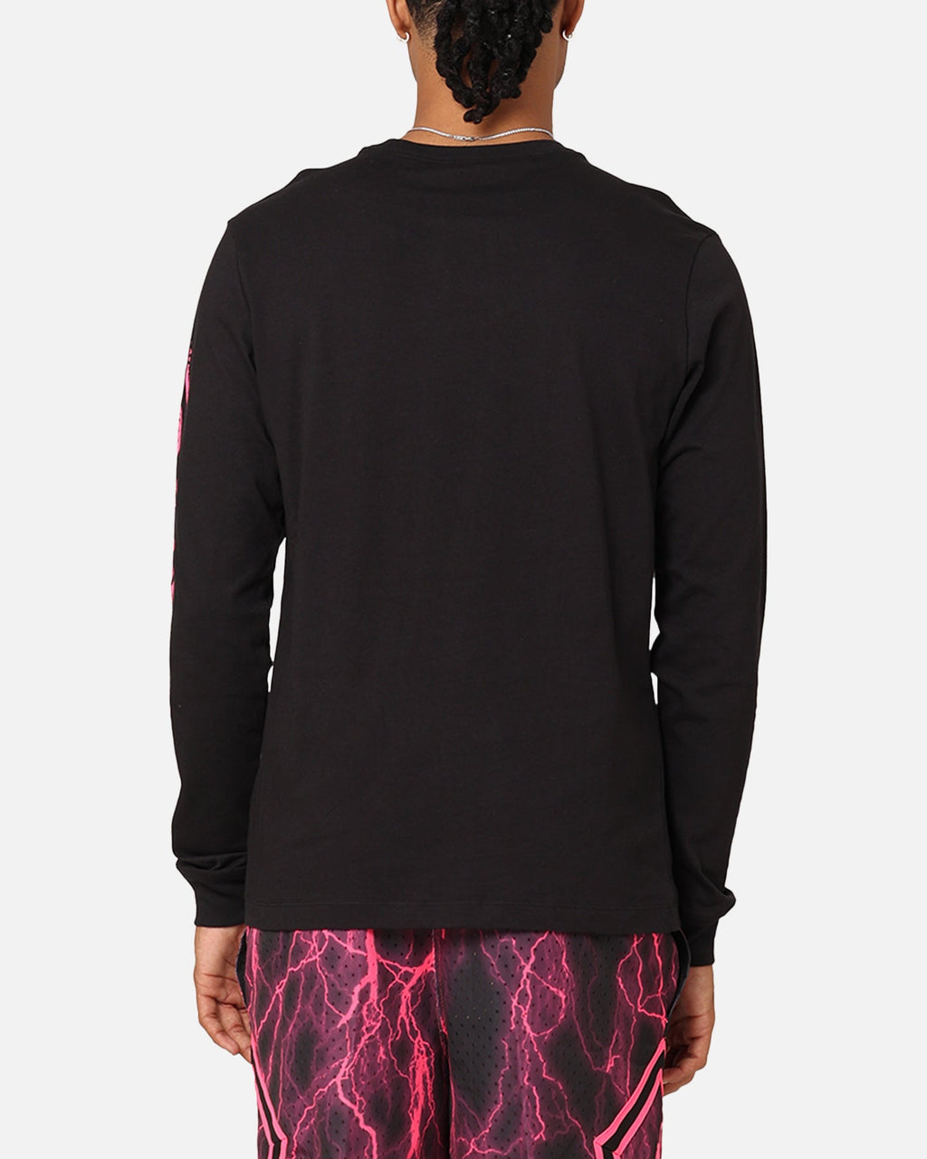 HOT Products Jordan Dri-FIT Sport Long Sleeve Graphic T-Shirt Black/Hyper Pink