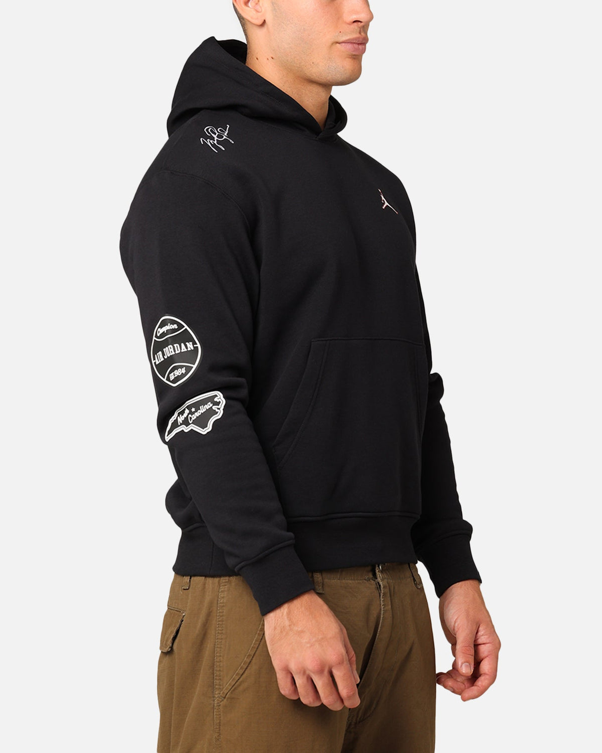 HOT Products Jordan Essentials Fleece Pullover Hoodie Black/White