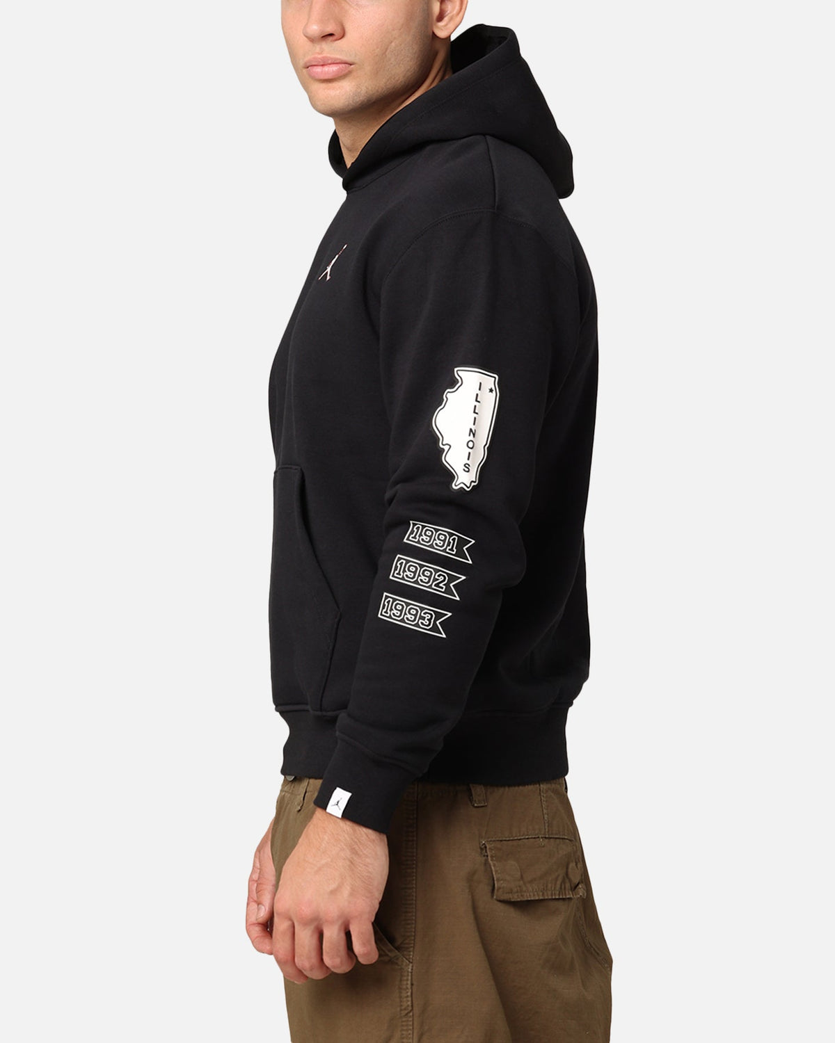 HOT Products Jordan Essentials Fleece Pullover Hoodie Black/White