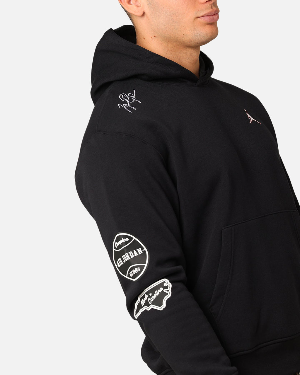 HOT Products Jordan Essentials Fleece Pullover Hoodie Black/White