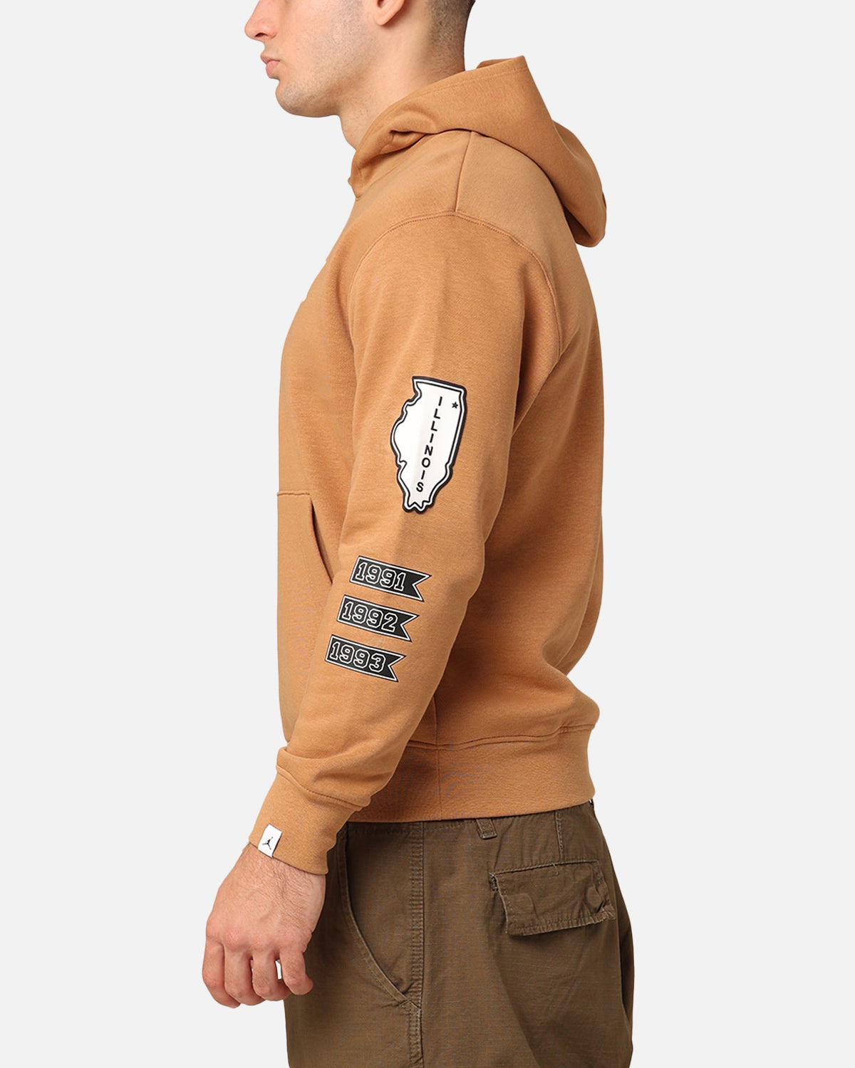 HOT Products Jordan Essentials Fleece Pullover Hoodie Dark Brown/White