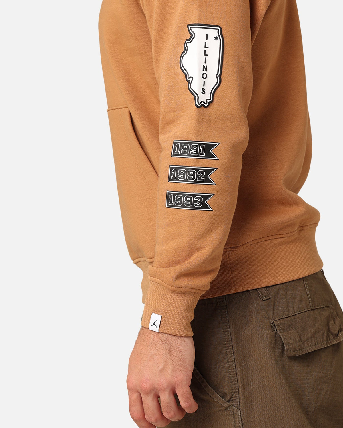 HOT Products Jordan Essentials Fleece Pullover Hoodie Dark Brown/White