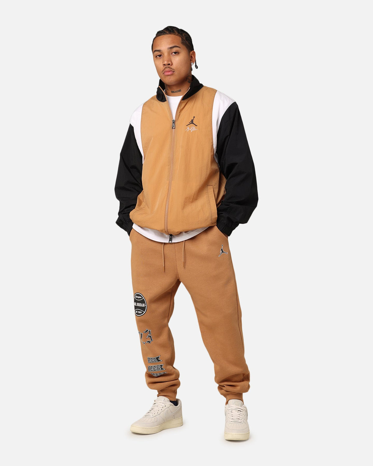 HOT Products Jordan Essentials Jacket Dark Brown/White
