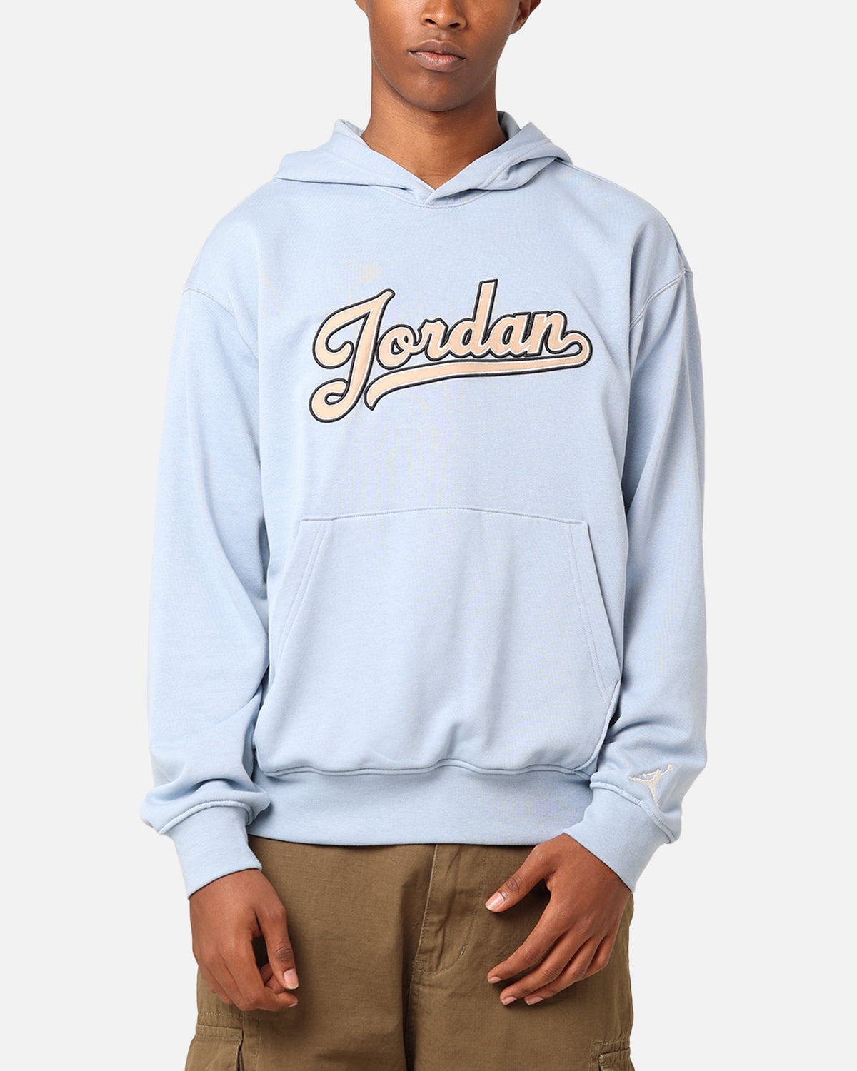 HOT Products Jordan Flight MVP Fleece Pullover Hoodie Blue Grey