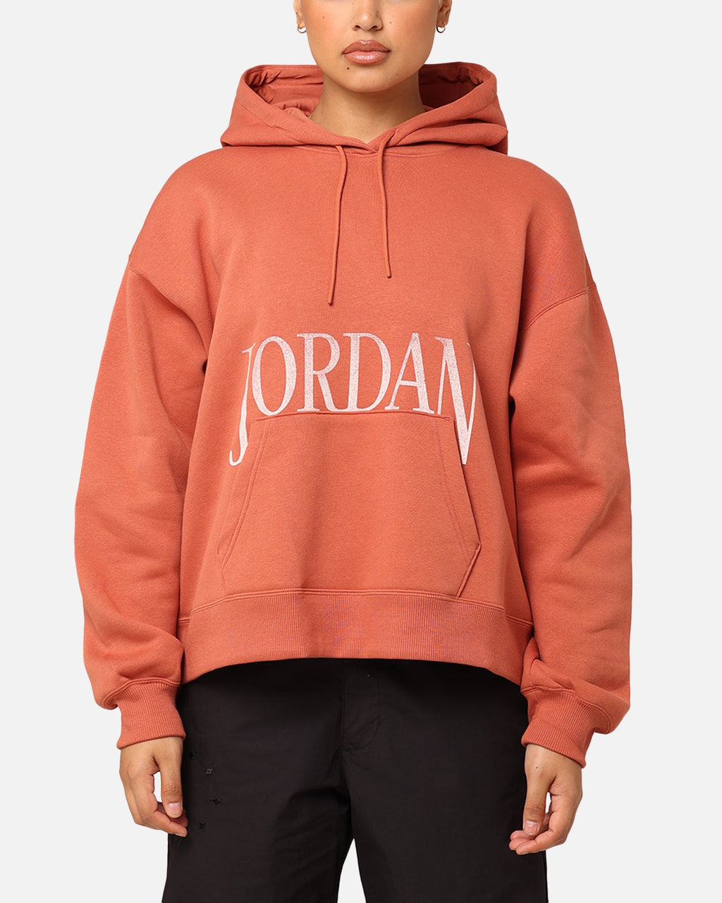 HOT Products Jordan Women's Brooklyn Fleece Pullover Hoodie Dusty Peach/Sail