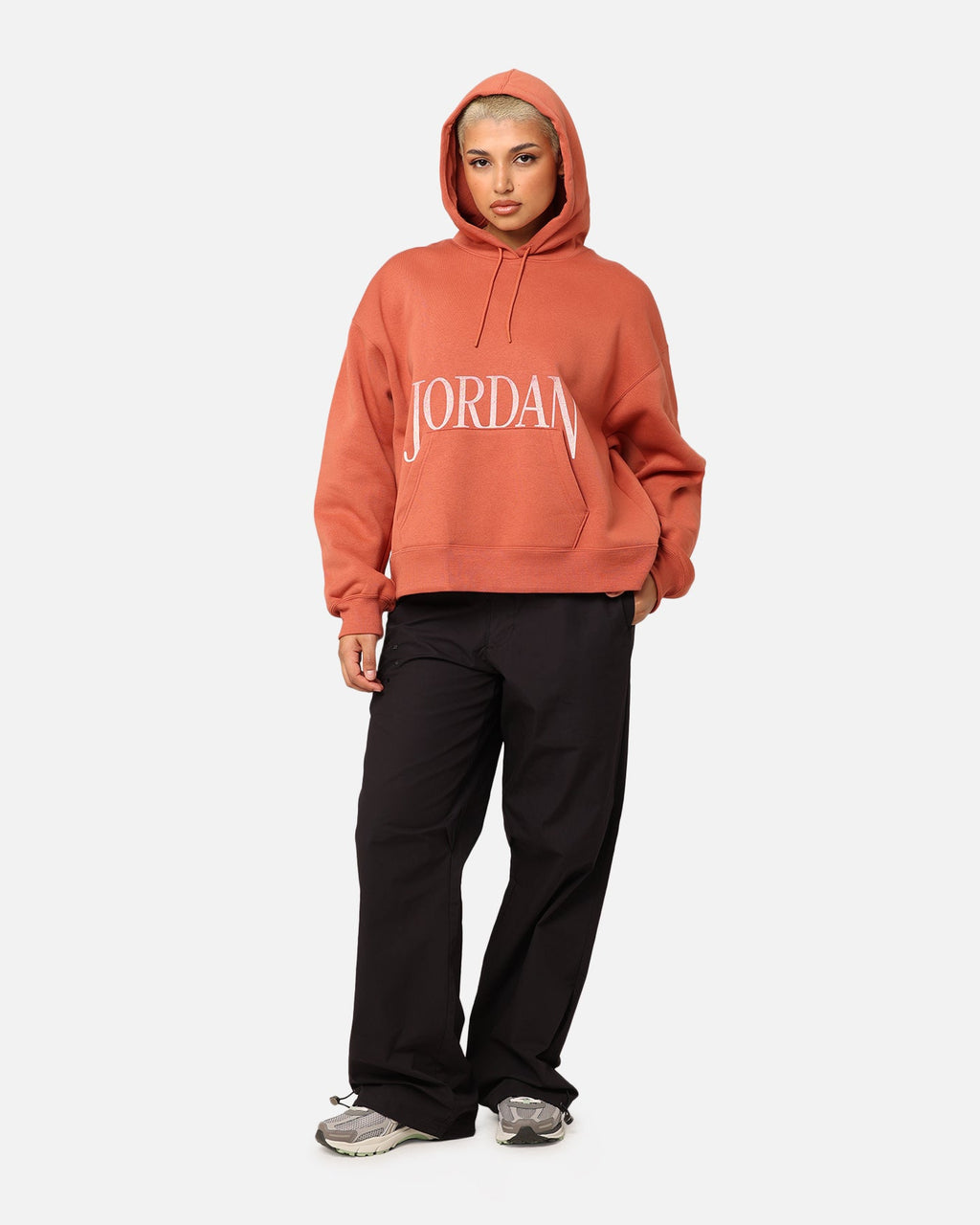 HOT Products Jordan Women's Brooklyn Fleece Pullover Hoodie Dusty Peach/Sail
