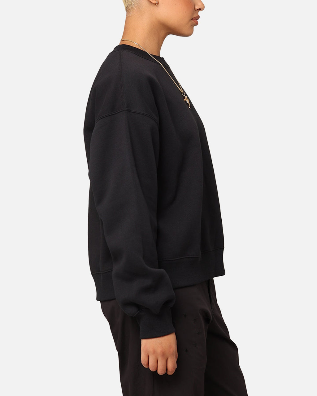 HOT Products Jordan Women's Brooklyn Fleece Crewneck Black/Sail