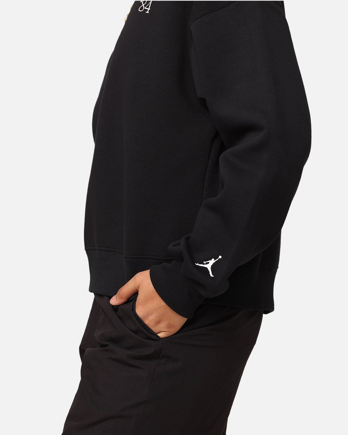 HOT Products Jordan Women's Brooklyn Fleece Crewneck Black/Sail