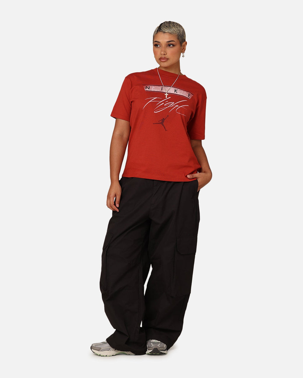 HOT Products Jordan Women's Flight Heritage Graphic T-Shirt Dune Red/Dusty