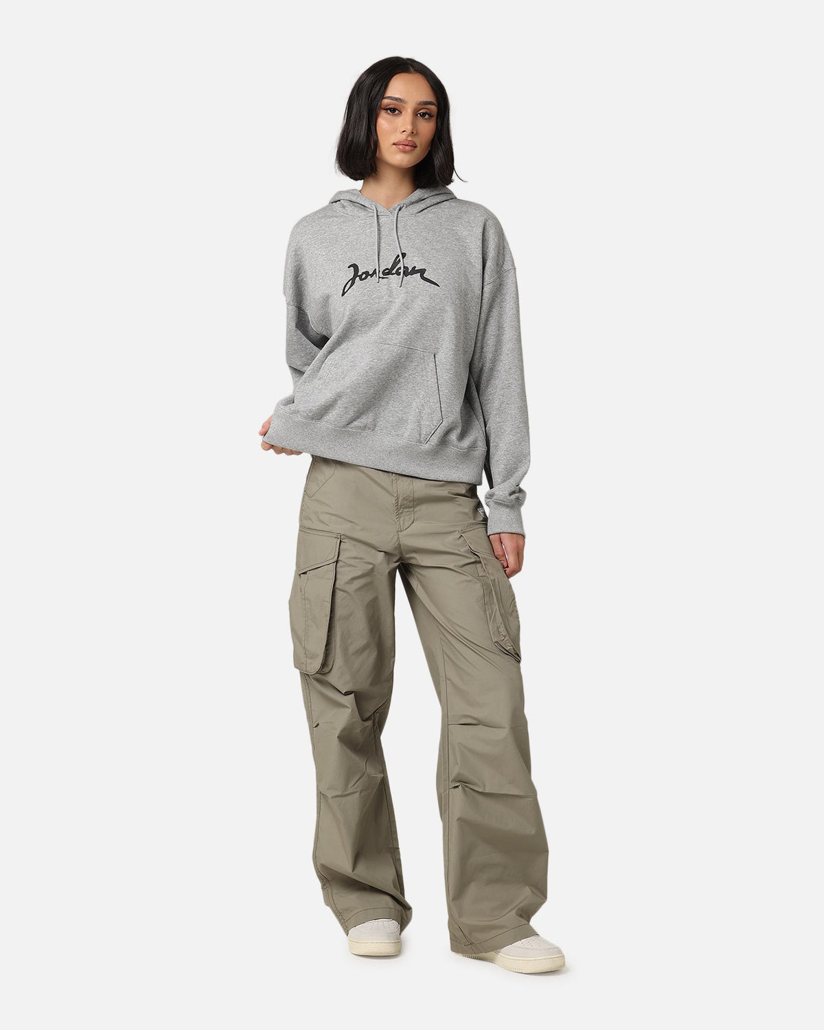 HOT Products Jordan Women's Brooklyn Fleece Pullover Hoodie Dark Grey Heather