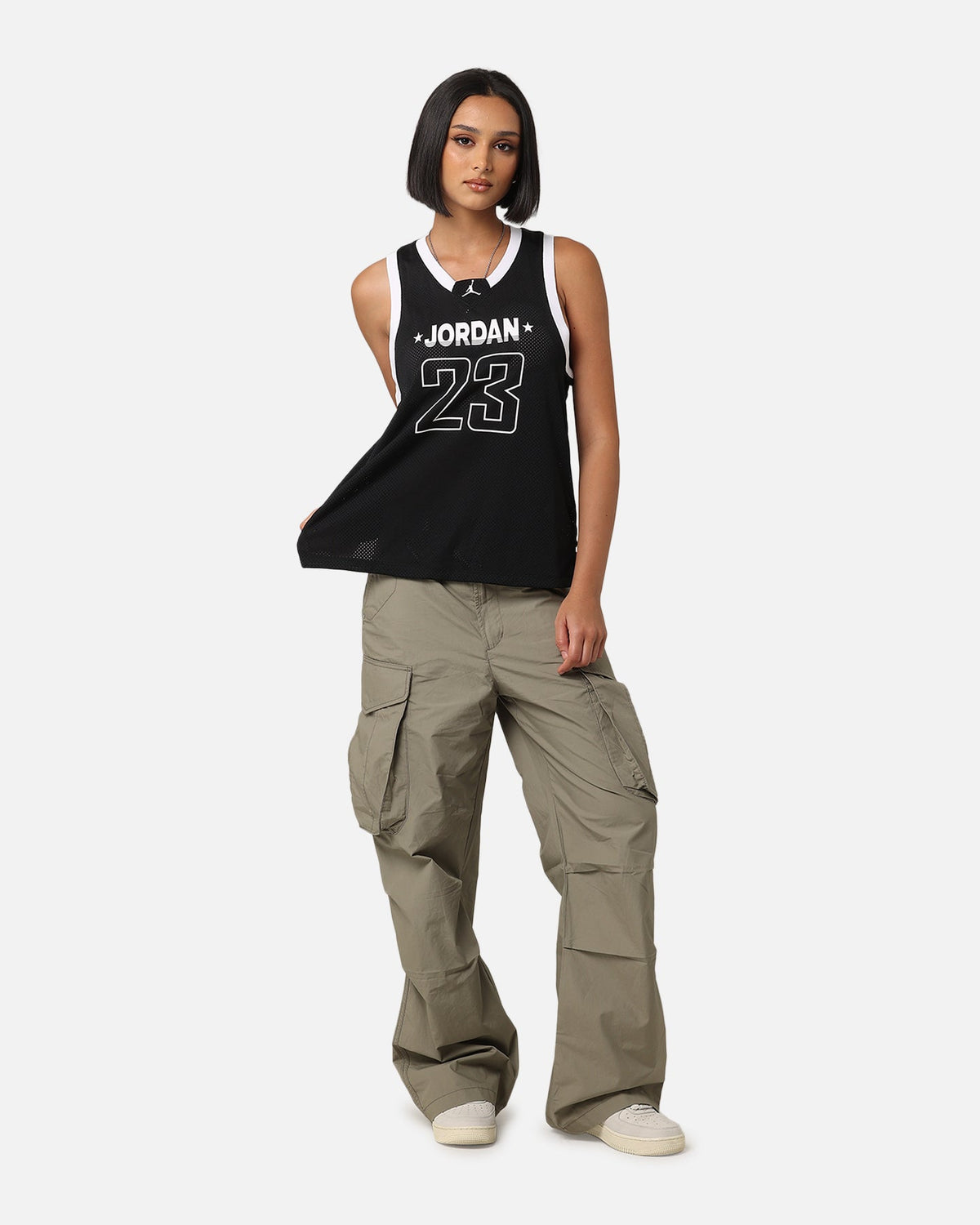 HOT Products Jordan Women's 23 Jersey Tank Black/White/White