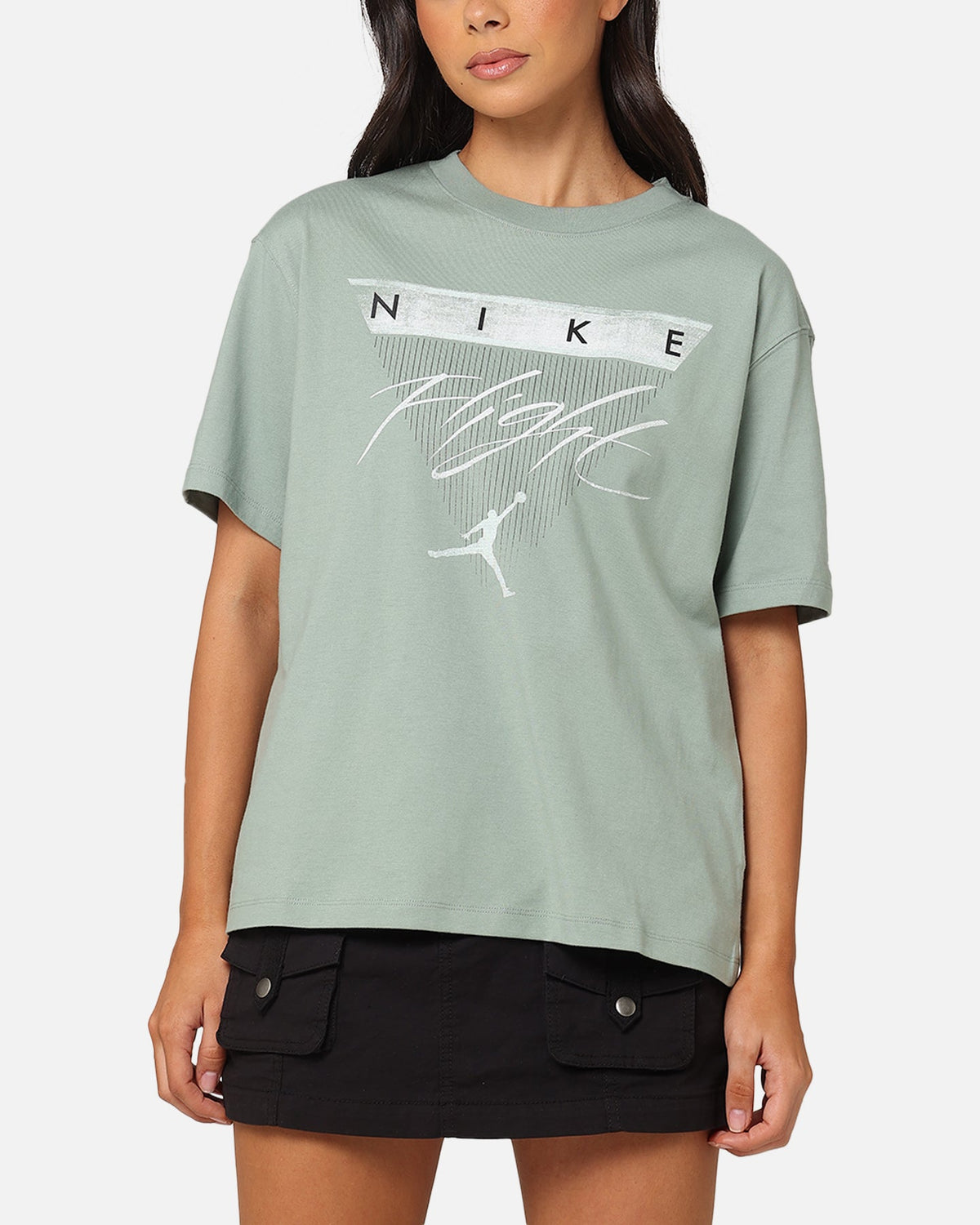 HOT Products Jordan Women's Flight Heritage Graphic T-Shirt Barely Green/Jade Smoke