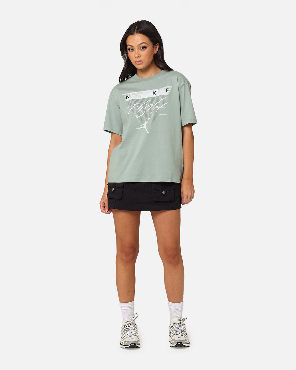 HOT Products Jordan Women's Flight Heritage Graphic T-Shirt Barely Green/Jade Smoke