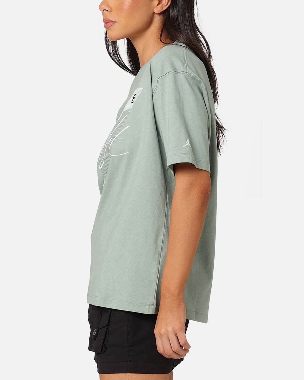 HOT Products Jordan Women's Flight Heritage Graphic T-Shirt Barely Green/Jade Smoke